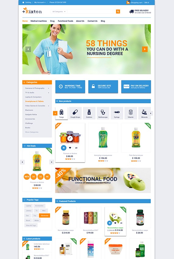 Plantilla de Rixton - Drug Store Responsive